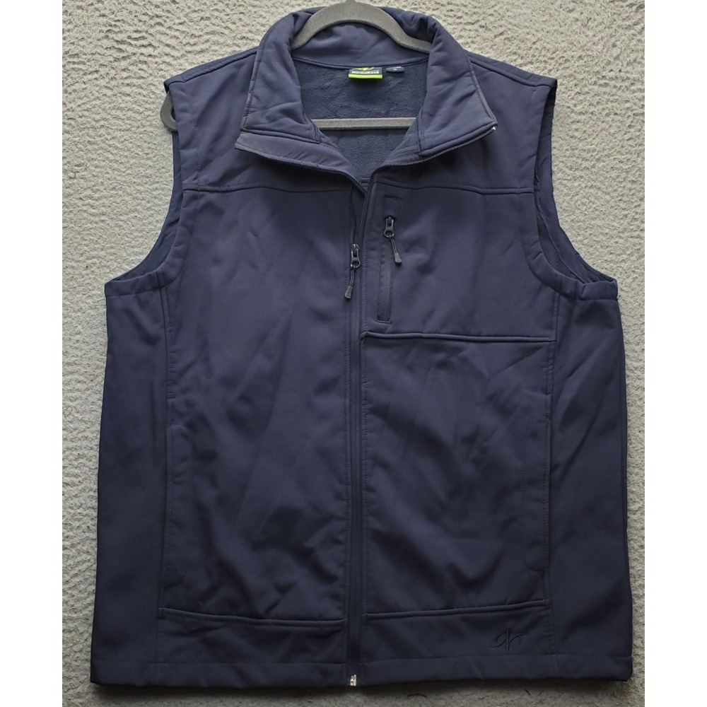 NordicTrack Regatta Flux Softshell Bodywarmer Vest Mens L Navy Water Resistance